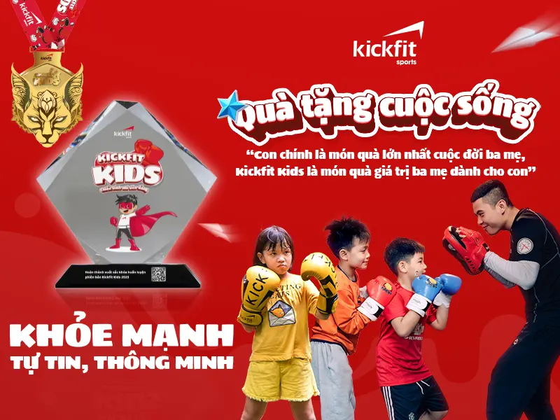 Khóa học Kickfit Kids đào tạo võ trẻ em tại Kickfit Sports