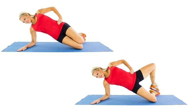 Clamshell hip thrusts