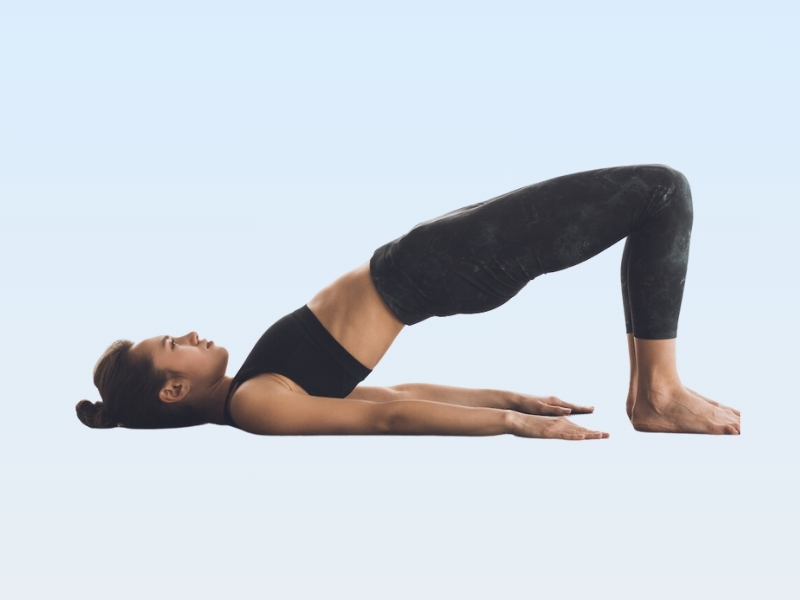 Tư thế cái cầu - Bài tập Yoga giảm cân hiệu quả