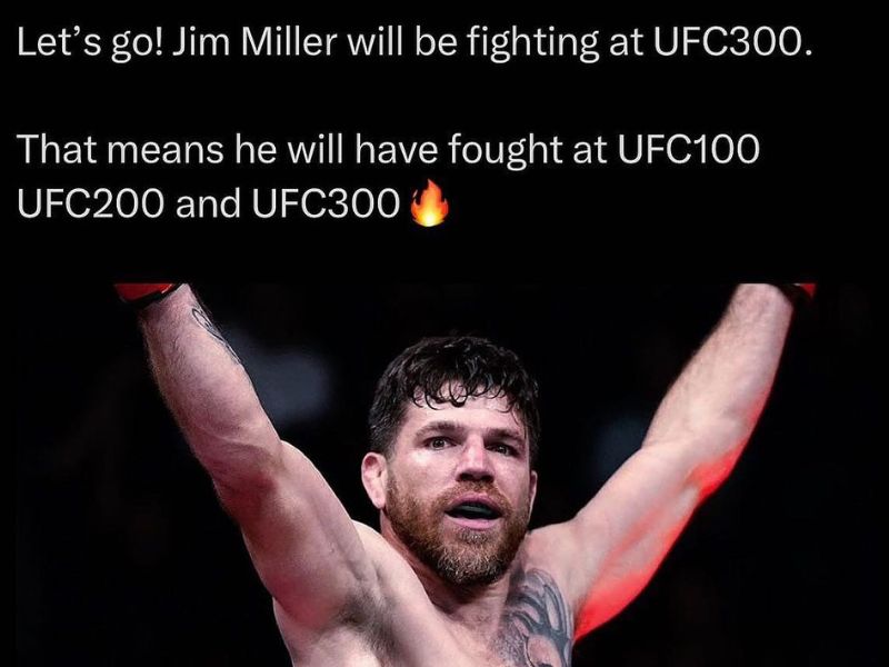 Nhiều người gồm cả chủ tịch UFC muốn Miller tham gia thi đấu tại UFC 300