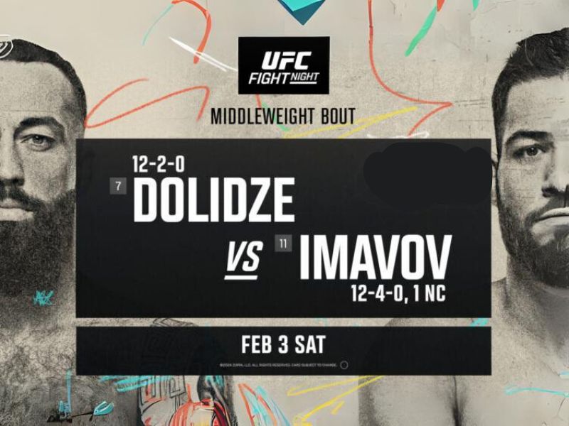 UFC Fight Night: Imavov vs. Dolidze (3 tháng 2/2024)