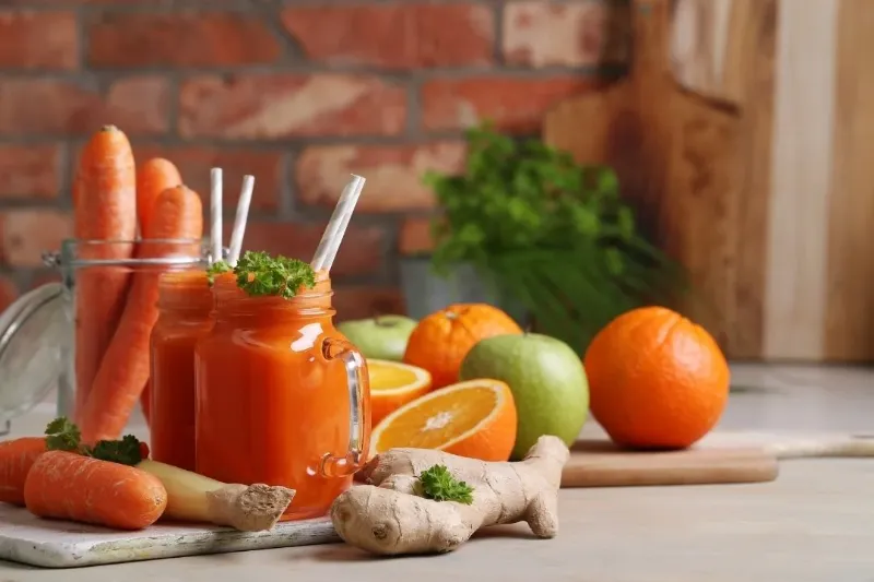 cách làm nước ép cà rốt giảm cân