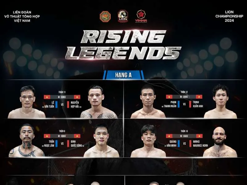 4 cặp đấu hạng A của LION Championship 13